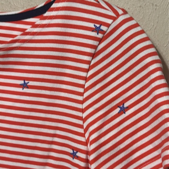 Joules Striped‎ Star Embroidered Dress Size 10 - Picture 2 of 6